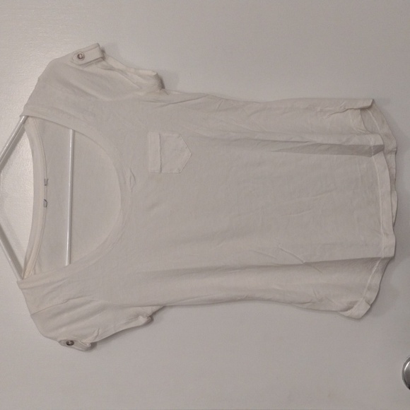 Express Tops - Set of Two Express White Cotton Modal T-shirts Size XS